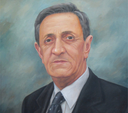Pintura con el rostro del fundador Guillermo Cárdenas